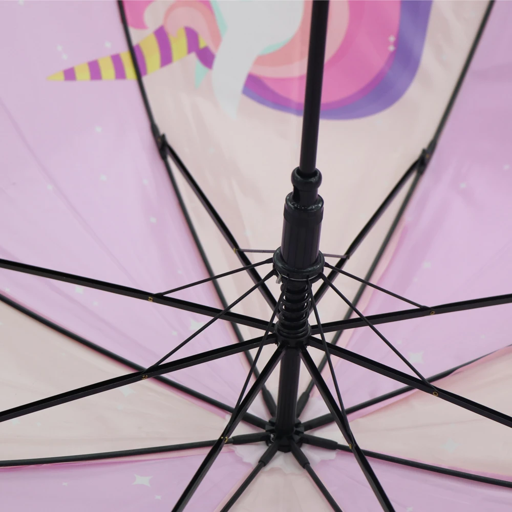 Kawaii Unicorn Printed Long Handle Umbrella 