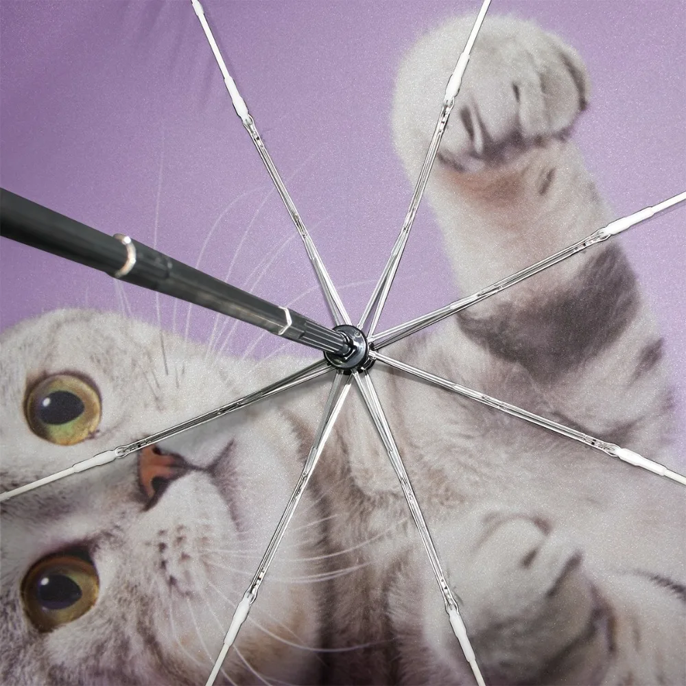 Kawaii Cat Auto Folding Umbrella Kawaii Cat Auto Folding Umbrella