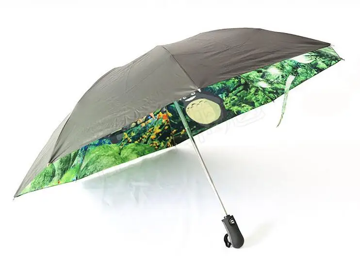 Kawaii Cartoon Totoro Automatic Umbrella