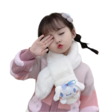 Kawaii Sanrio Cinnamoroll Children Flannel Scarf Kawaii Sanrio Cinnamoroll Children Flannel Scarf