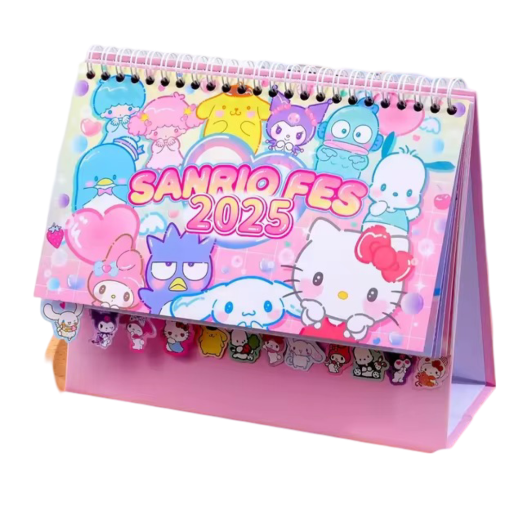 Anime Cartoon Sanrio Character 2025 Desk Calendar