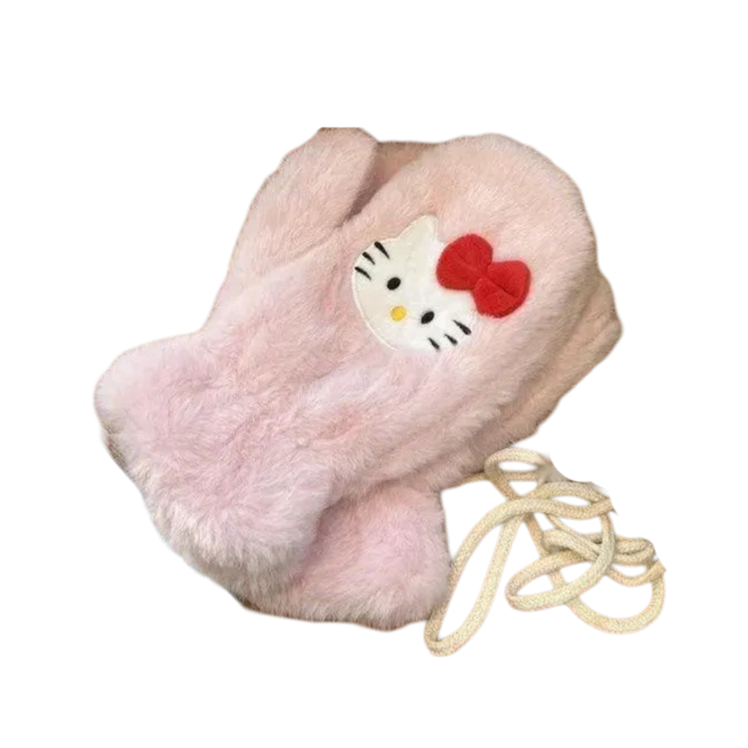 Sanrio Kawaii Cartoon Hello Kitty Plush Gloves Sanrio Kawaii Cartoon Hello Kitty Plush Gloves