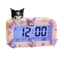 Sanrio Cartoon Kawaii Kuromi Charging Alarm Clock Sanrio Cartoon Kawaii Kuromi Charging Alarm Clock
