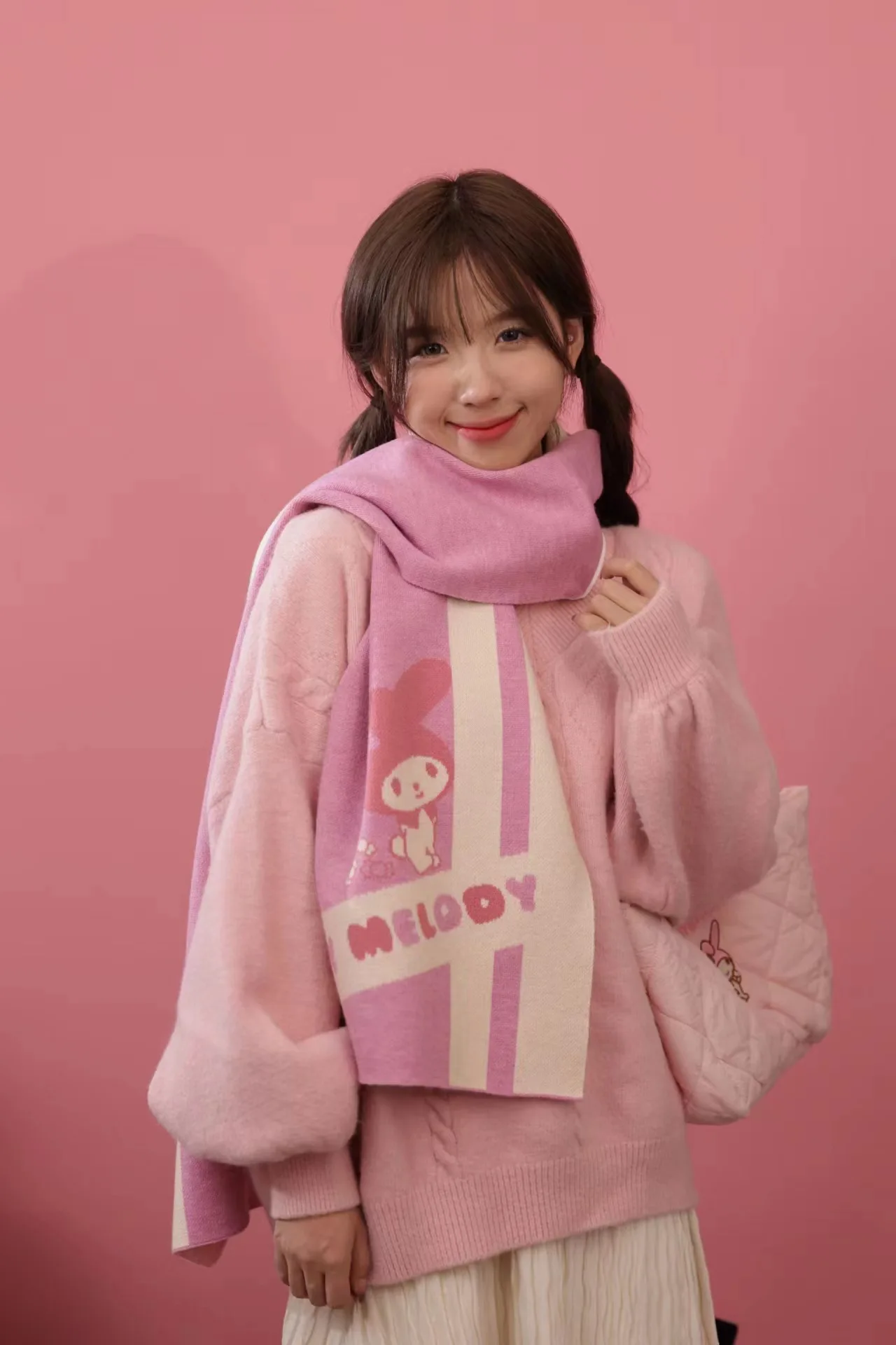 Sanrio Kawaii Cartoon My Melody Winter Scarf