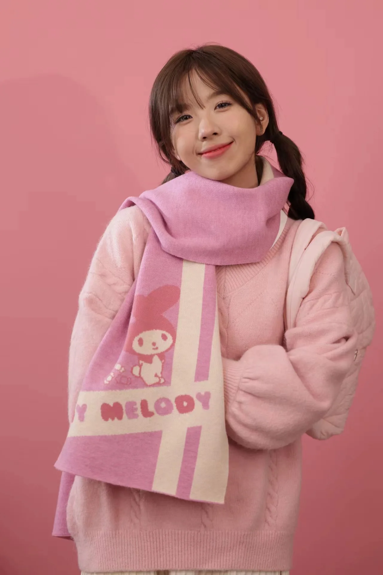Sanrio Kawaii Cartoon My Melody Winter Scarf