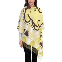Sanrio Kawaii Cartoon Pompompurin Scarf For Women Sanrio Kawaii Cartoon Pompompurin Scarf For Women