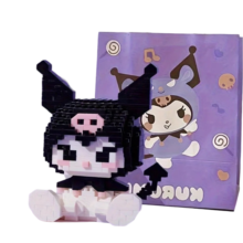 Sanrio Kawaii Cartoon Kuromi Building Blocks Sanrio Kawaii Cartoon Kuromi Building Blocks
