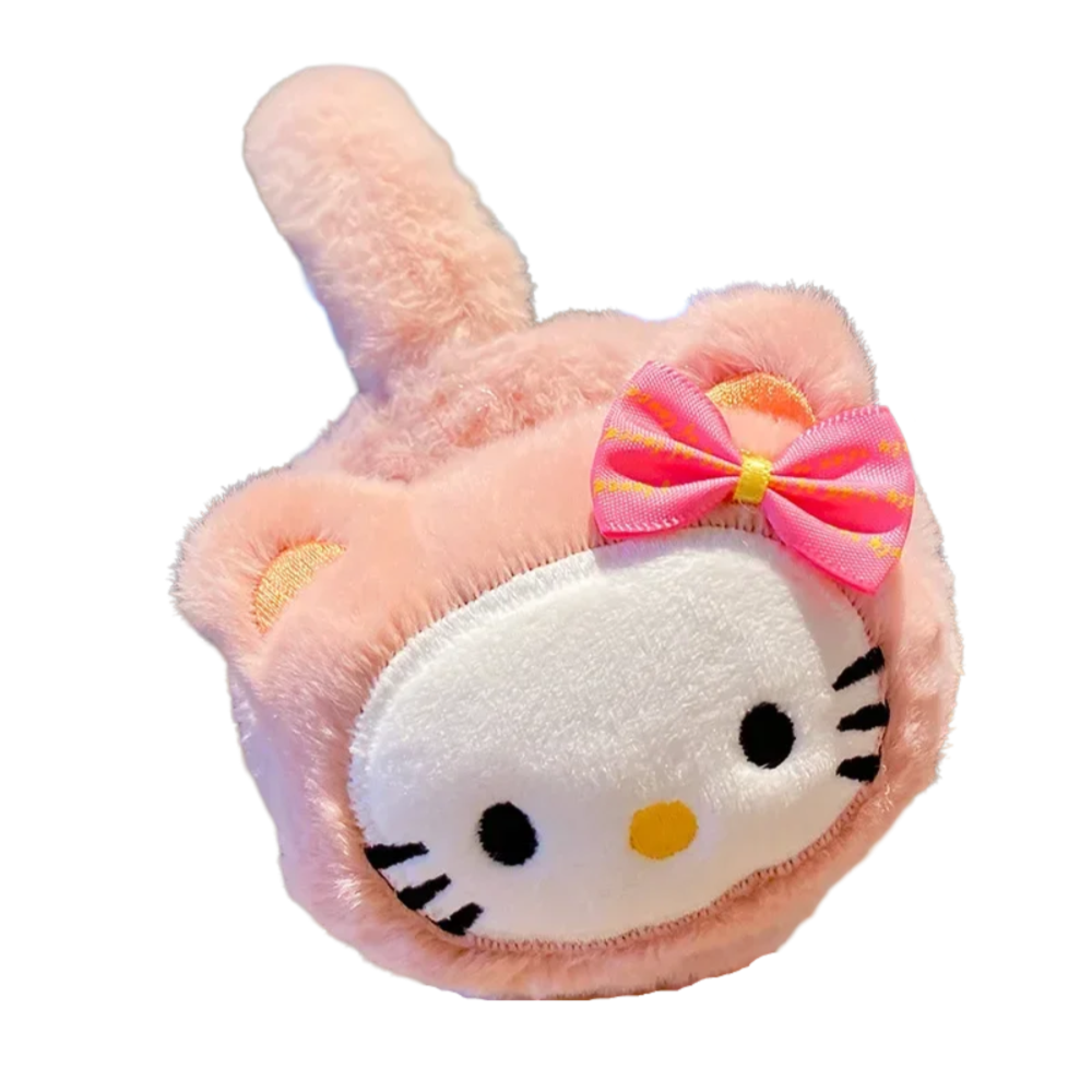 Kawaii Anime Sanrio Hello Kitty Plush Autumn Ear Warm 