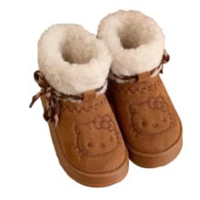 Kawaii Cartoon Hello Kitty Winter Brown Boots Kawaii Cartoon Hello Kitty Winter Brown Boots