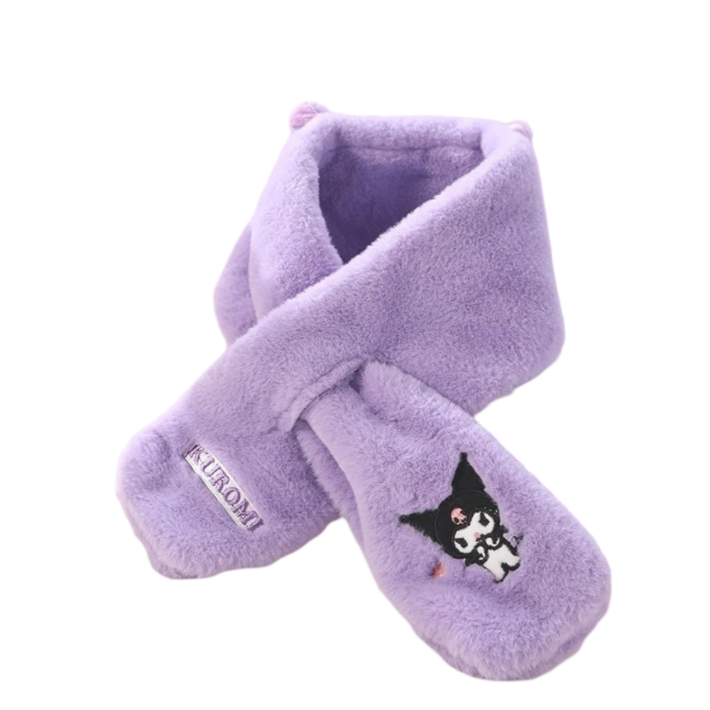 Kawaii Anime Sanrio Kuromi Plush Scarf