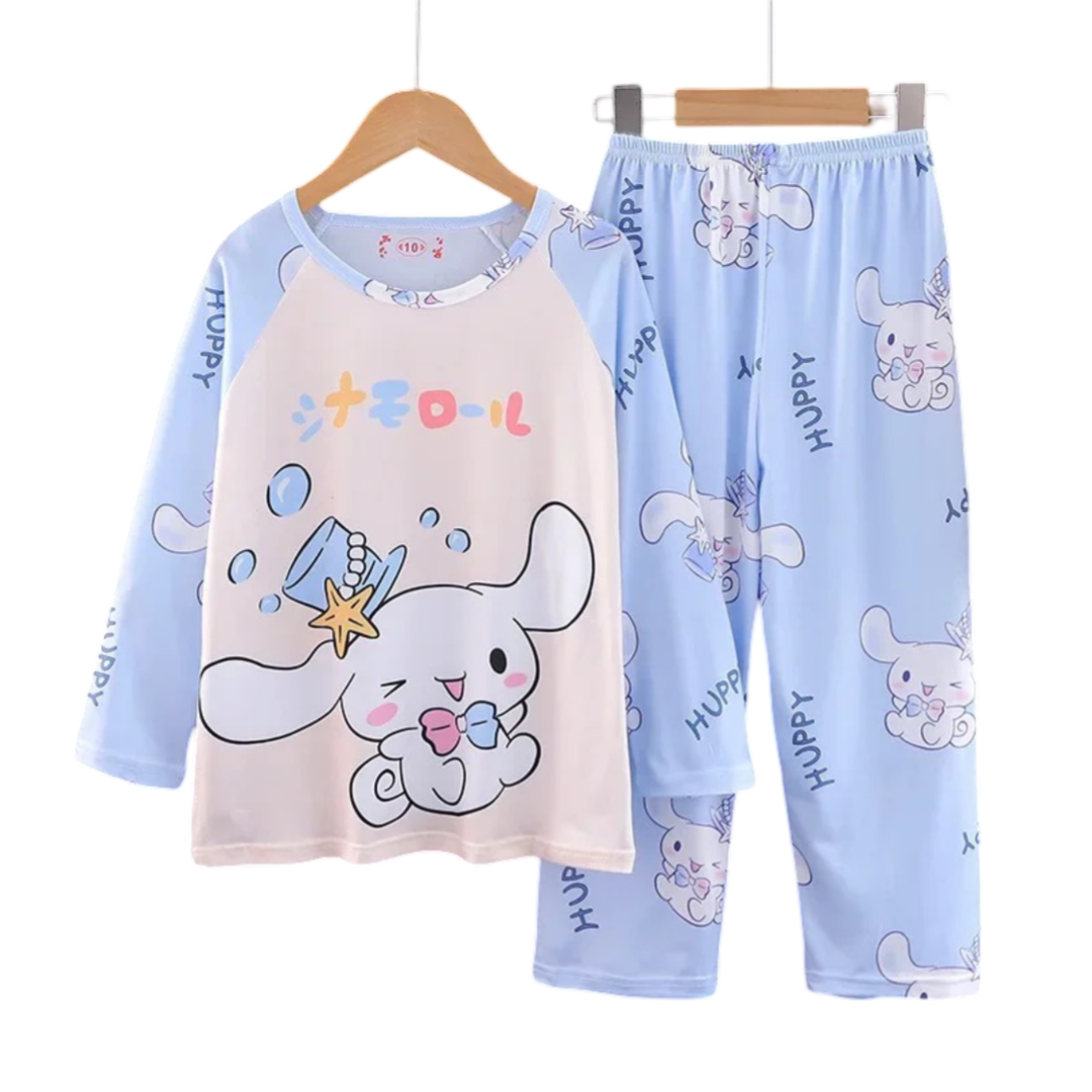 Cartoon Kawaii Sanrio Cinnamoroll Children Pajama Set