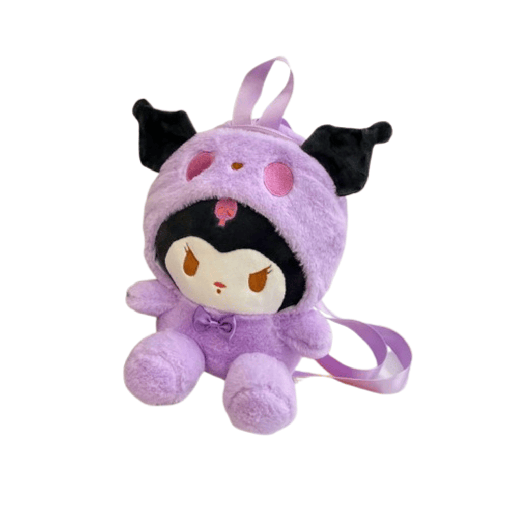 Cartoon Kawaii Sanrio Kuromi Plush Backpack