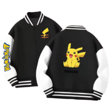 Kawaii Pokemon Pikachu Baseball Jacket Kawaii Pokemon Pikachu Baseball Jacket