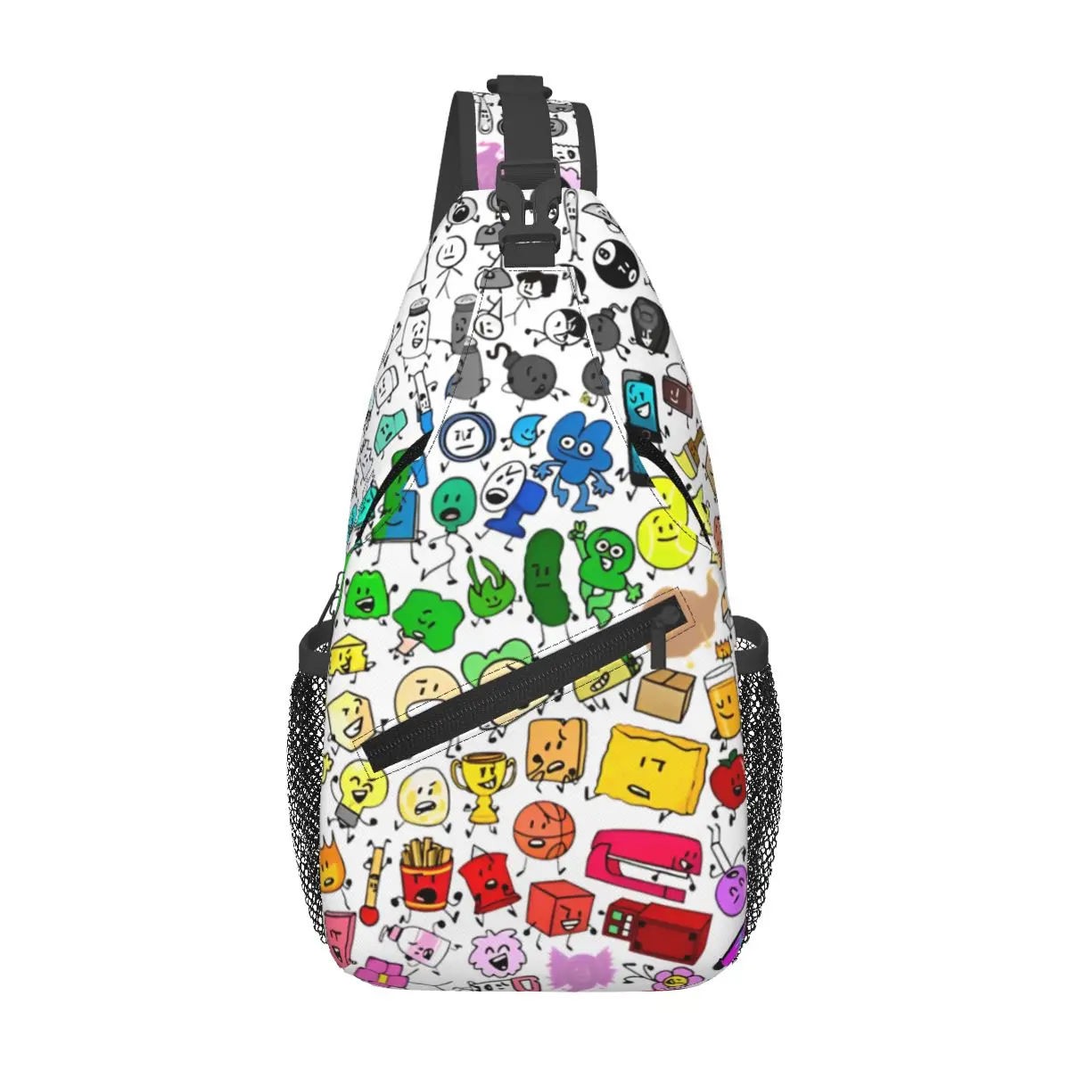 Kawaii Battle For Dream Island Anime Characters Printed Crossbody Bag