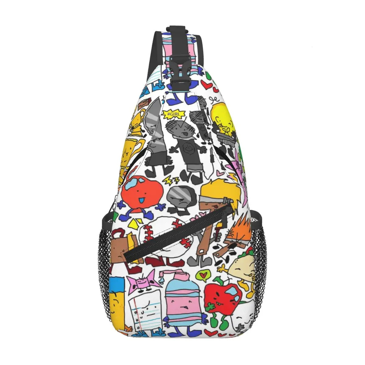 Kawaii Battle For Dream Island Anime Characters Printed Crossbody Bag