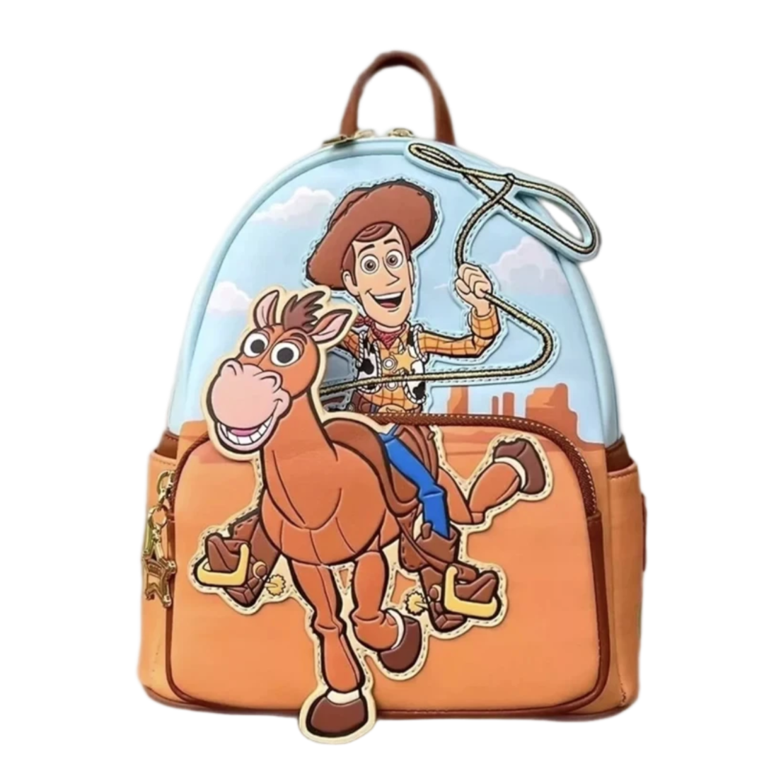 Kawaii Cartoon Toy Story Woody And Bullseye Backpack 