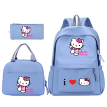 3Pcs/Set Kawaii Cartoon Hello Kitty Backpack 3Pcs/Set Kawaii Cartoon Hello Kitty Backpack
