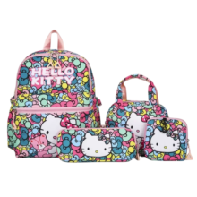 4Pcs/Set Kawaii Cartoon Hello Kitty Backpack 4Pcs/Set Kawaii Cartoon Hello Kitty Backpack