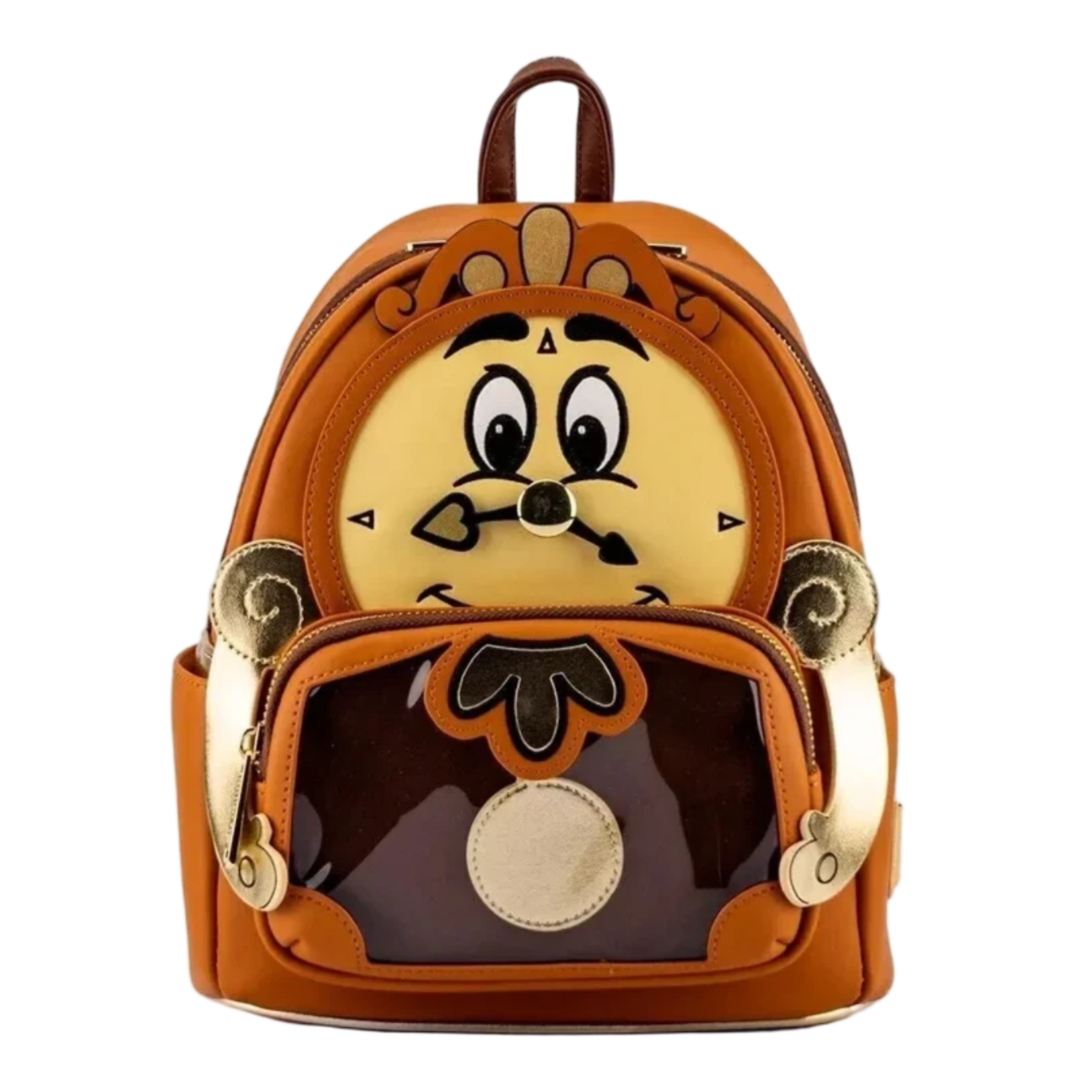 Kawaii Cartoon Loungefly Cogsworth Mini Backpack