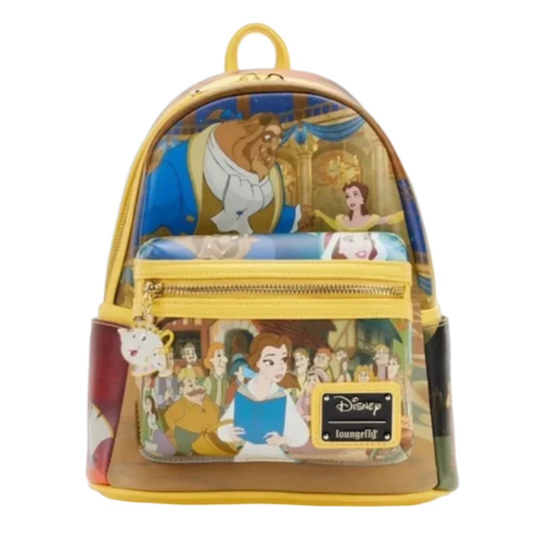 Cartoon Kawaii Loungefly Beauty And The Beast Mini Backpack