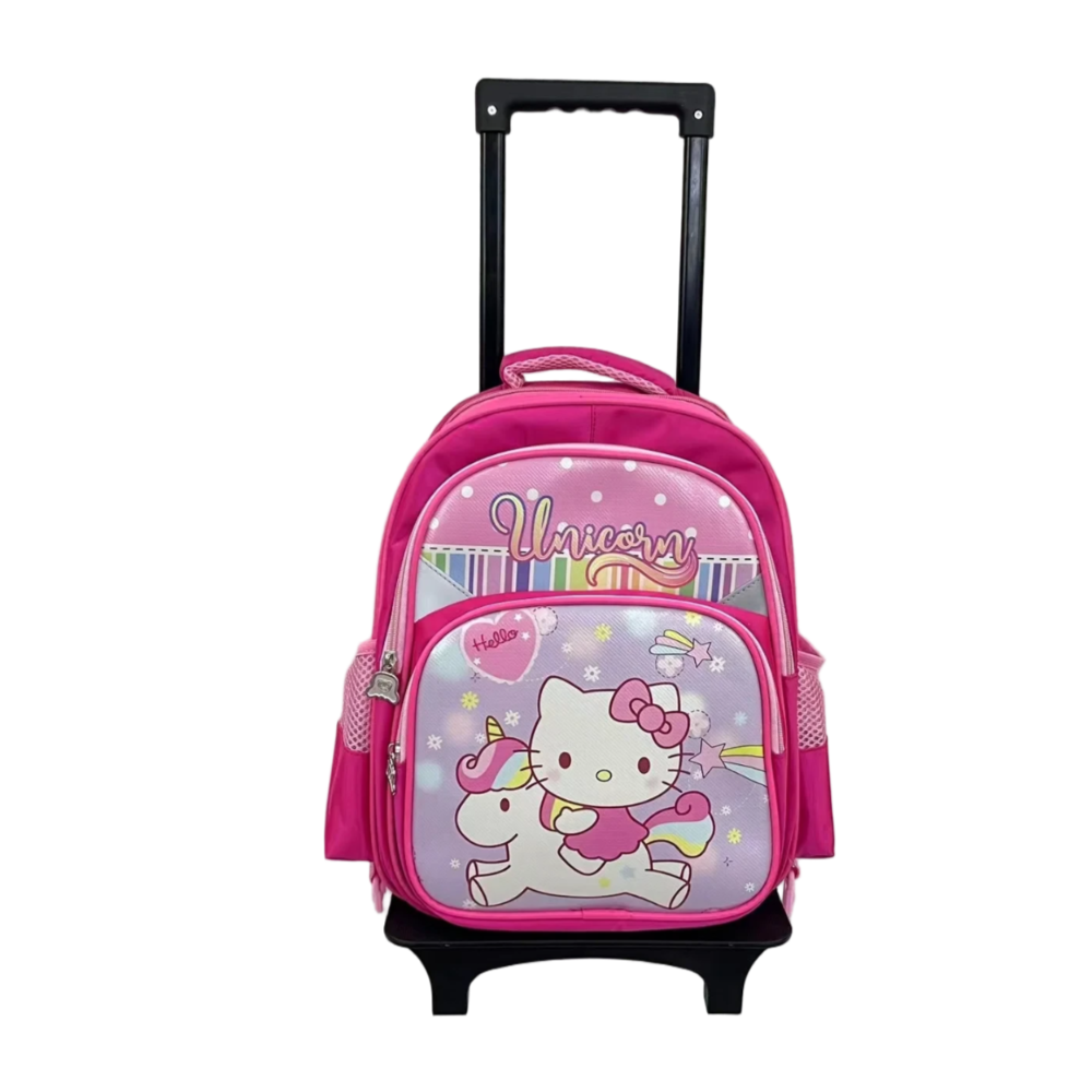 Kawaii Anime Sanrio Unicorn Hello Kitty Trolley Backpack