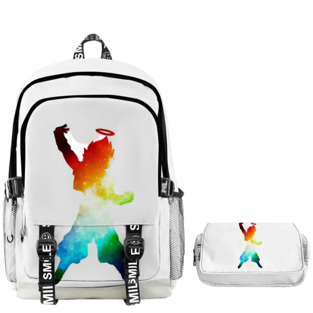 2Pcs/Set Anime Kawaii Dragon Ball Z Super Vegeta Backpack And Pencil Case