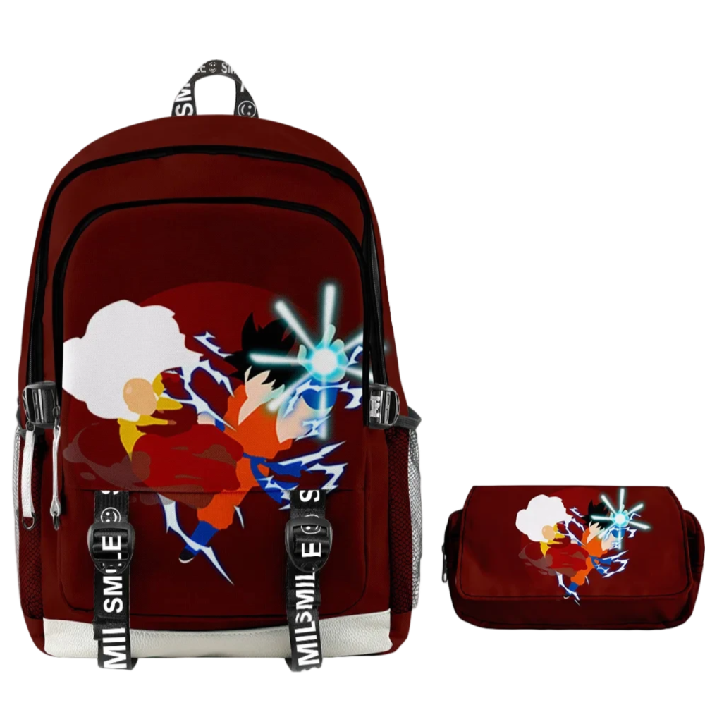2Pcs/Set Kawaii Anime Dragon Ball Son Goku Backpack And Pencil Case