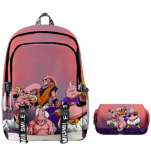 2Pcs/Set Anime Kawaii Dragon Ball Z Majin Buu 3D Printed Backpack And Pencil Case 2Pcs/Set Anime Kawaii Dragon Ball Z Majin Buu 3D Printed Backpack And Pencil Case