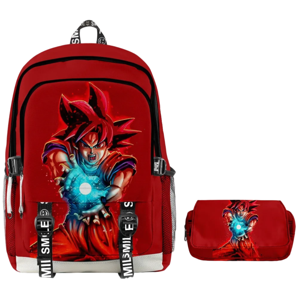 2Pcs/Set Anime Kawaii Dragon Ball Z Super 3D Printed Backpack And Pencil Case
