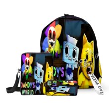 Cartoon Popular Dandy’s World 3D Print 3pcs/Set pupil School Bags Oxford Key Chain Backpack Inclined shoulder bag Pencil Case Cartoon Popular Dandy's World 3D Print 3pcs/Set pupil School Bags Oxford Key Chain Backpack Inclined shoulder bag Pencil Case