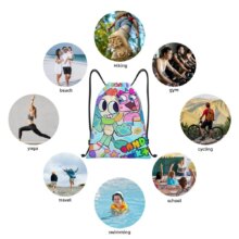 Dandy’s World Goob Game Drawstring Backpack Sports Gym Bag String Sackpack for Yoga Dandy's World Goob Game Drawstring Backpack Sports Gym Bag String Sackpack for Yoga