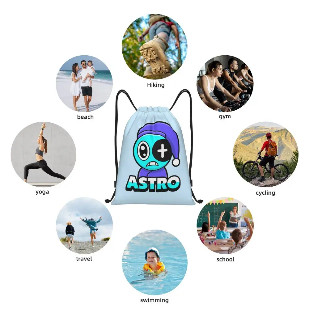 Cartoon Kawaii Dandy's World Astro Drawstring Backpack