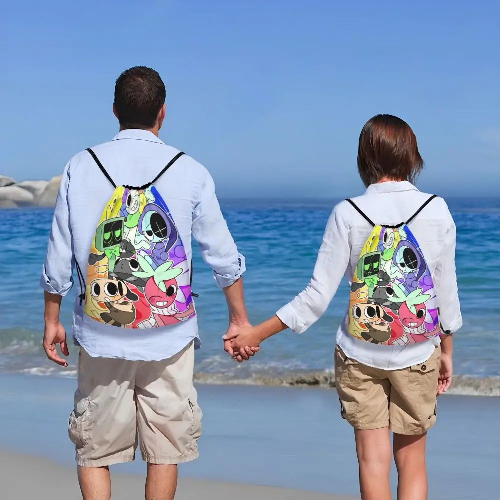 Cartoon Kawaii Dandy's World Character Drawstring Backpack