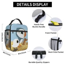Puffin Rock And New Friends Insulated Lunch Bag High Capacity Lunch Container Thermal Bag Tote Lunch Box Food Handbags Puffin Rock And New Friends Insulated Lunch Bag High Capacity Lunch Container Thermal Bag Tote Lunch Box Food Handbags