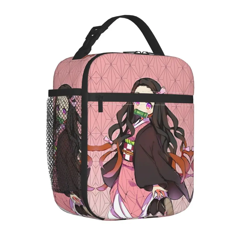 Anime Kawaii Demon Slayer Nezuko Kamado Insulated Lunch Bag