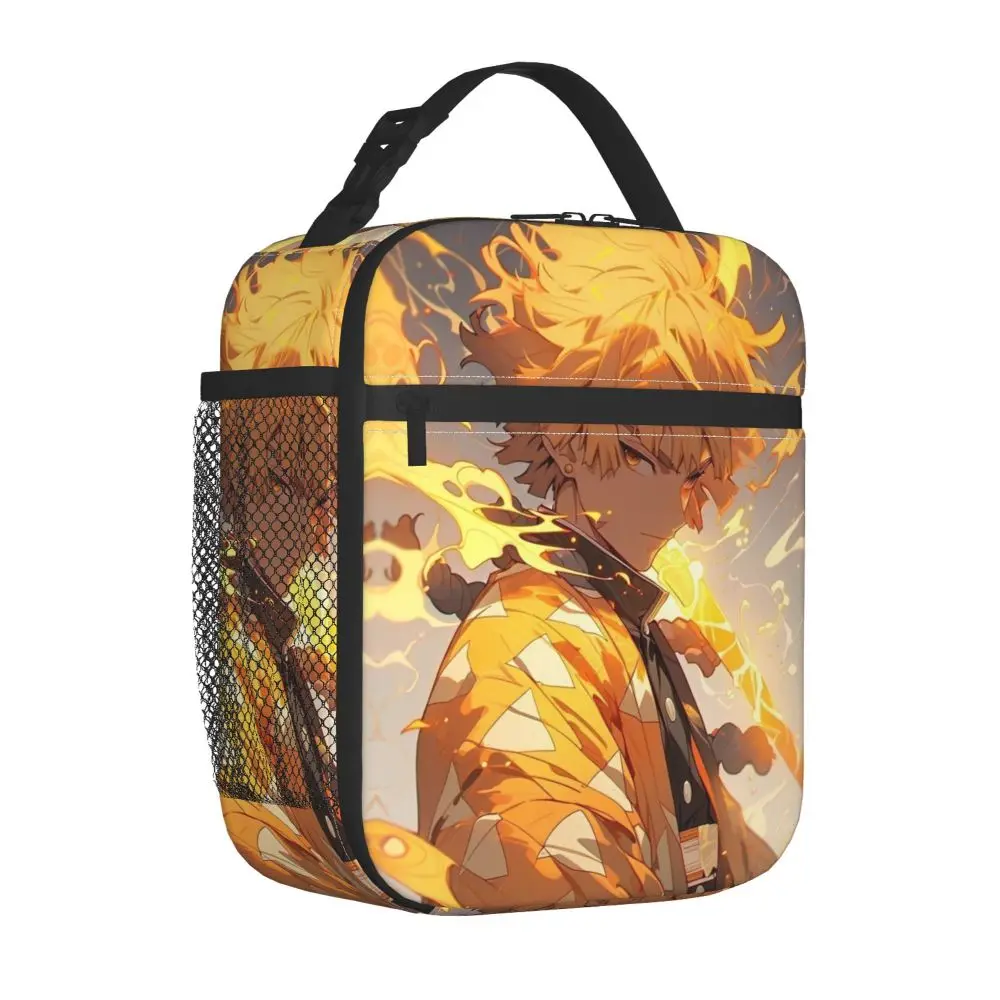 Kawaii Anime Demon Slayer Zenitsu Agatsuma Lunch Bag