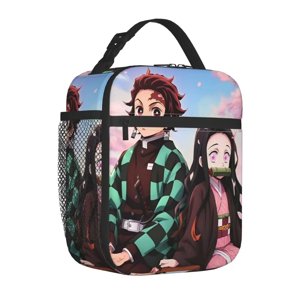 Kawaii Anime Demon Slayer Nezuko And Tanjiro Lunch Bag