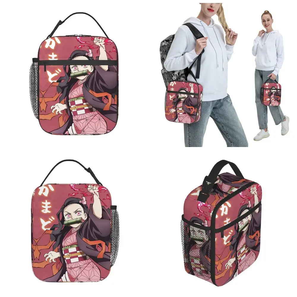 Kawaii Demon Slayer Anime Nezuko Kamado Lunch Bag