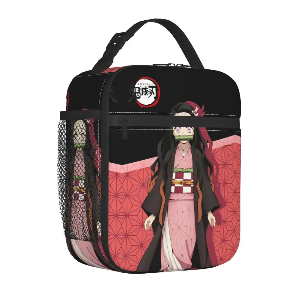 Anime Demon Slayer Kawaii Nezuko Kamado Insulated Lunch Bag