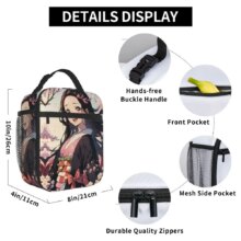 Demon Slayer Nezuko Kamado Insulated Lunch Bag High Capacity Lunch Container Cooler Bag Tote Lunch Box Outdoor Bento Pouch Demon Slayer Nezuko Kamado Insulated Lunch Bag High Capacity Lunch Container Cooler Bag Tote Lunch Box Outdoor Bento Pouch