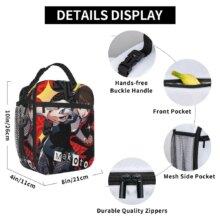 Aigis P3R Insulated Lunch Bag High Capacity Personas 3 Anime Reusable Cooler Bag Tote Lunch Box Beach Travel Men Women Aigis P3R Insulated Lunch Bag High Capacity Personas 3 Anime Reusable Cooler Bag Tote Lunch Box Beach Travel Men Women