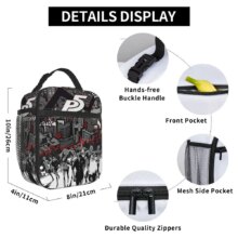 Aigis P3R Insulated Lunch Bag High Capacity Personas 3 Anime Reusable Cooler Bag Tote Lunch Box Beach Travel Men Women Aigis P3R Insulated Lunch Bag High Capacity Personas 3 Anime Reusable Cooler Bag Tote Lunch Box Beach Travel Men Women