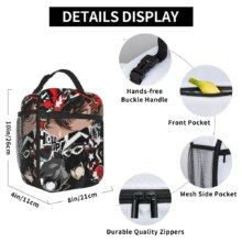 Aigis P3R Insulated Lunch Bag High Capacity Personas 3 Anime Reusable Cooler Bag Tote Lunch Box Beach Travel Men Women Aigis P3R Insulated Lunch Bag High Capacity Personas 3 Anime Reusable Cooler Bag Tote Lunch Box Beach Travel Men Women