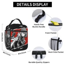 Aigis P3R Insulated Lunch Bag High Capacity Personas 3 Anime Reusable Cooler Bag Tote Lunch Box Beach Travel Men Women Aigis P3R Insulated Lunch Bag High Capacity Personas 3 Anime Reusable Cooler Bag Tote Lunch Box Beach Travel Men Women