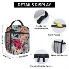 Aigis P3R Insulated Lunch Bag High Capacity Personas 3 Anime Reusable Cooler Bag Tote Lunch Box Beach Travel Men Women Aigis P3R Insulated Lunch Bag High Capacity Personas 3 Anime Reusable Cooler Bag Tote Lunch Box Beach Travel Men Women