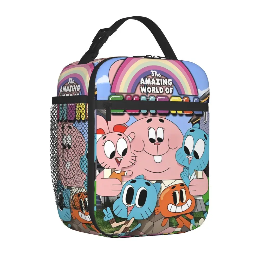 Kawaii The Amazing World Of Gumball Printed Insulated Lunch Bag