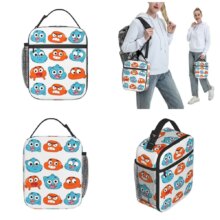 Gumballs And Darwin Greet The Fans Insulated Lunch Bags Large Reusable Thermal Bag Tote Lunch Box Office Outdoor Men Women Gumballs And Darwin Greet The Fans Insulated Lunch Bags Large Reusable Thermal Bag Tote Lunch Box Office Outdoor Men Women