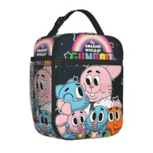 Gumballs And Darwin Greet The Fans Insulated Lunch Bags Large Reusable Thermal Bag Tote Lunch Box Office Outdoor Men Women Gumballs And Darwin Greet The Fans Insulated Lunch Bags Large Reusable Thermal Bag Tote Lunch Box Office Outdoor Men Women
