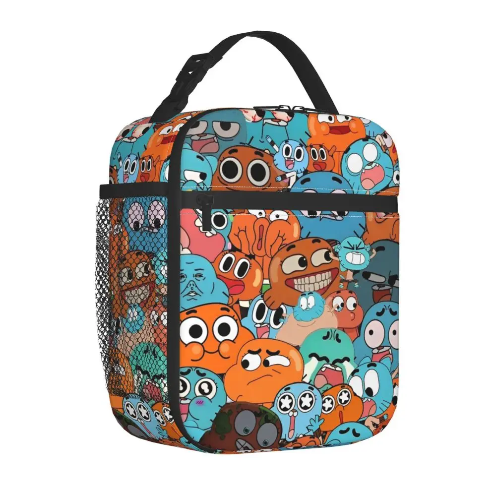 Kawaii The Amazing World Of Gumball Polyester Insulated Lunch Bag