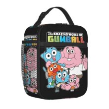 Gumballs And Darwin Greet The Fans Insulated Lunch Bags Large Reusable Thermal Bag Tote Lunch Box Office Outdoor Men Women Gumballs And Darwin Greet The Fans Insulated Lunch Bags Large Reusable Thermal Bag Tote Lunch Box Office Outdoor Men Women